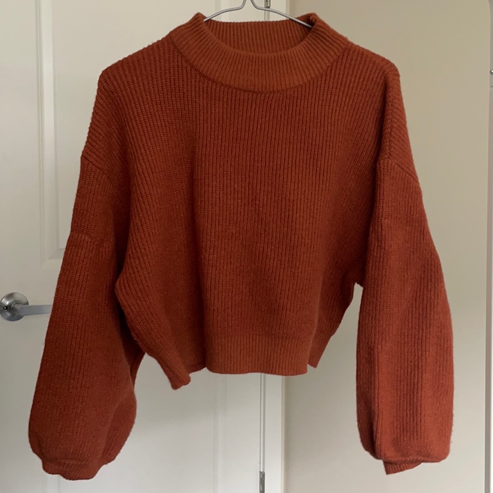 Burnt orange shein sweater NWOT